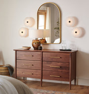 Jarnbruvyn Modern Brass Alabaster Metal Ceiling Lamp - Lamp Copper