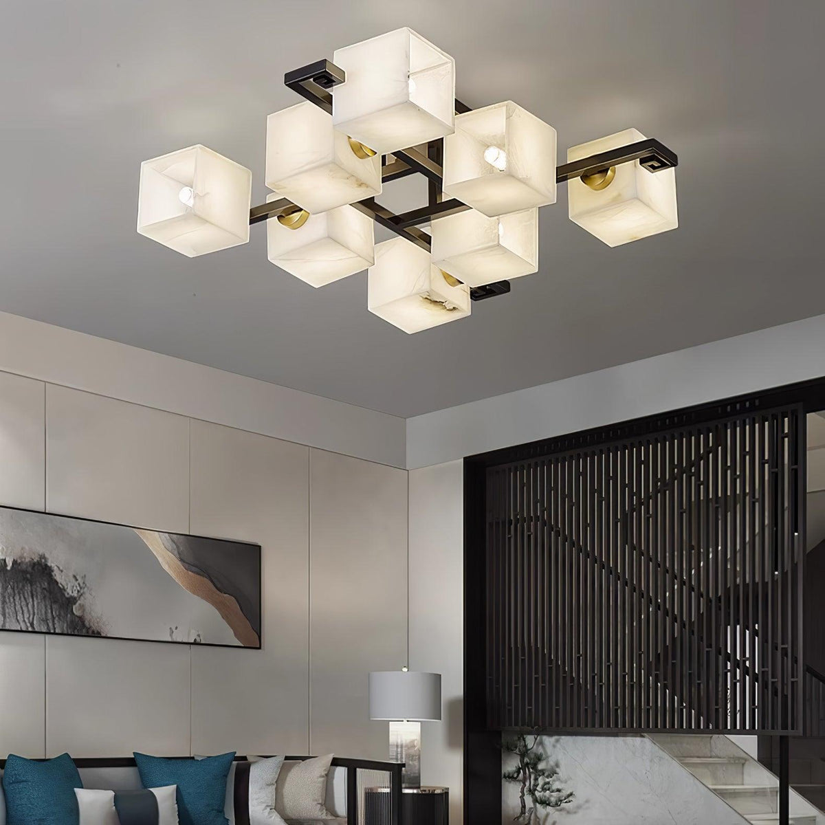 Kaelen Alabaster Ceiling Light - Aura Lighting