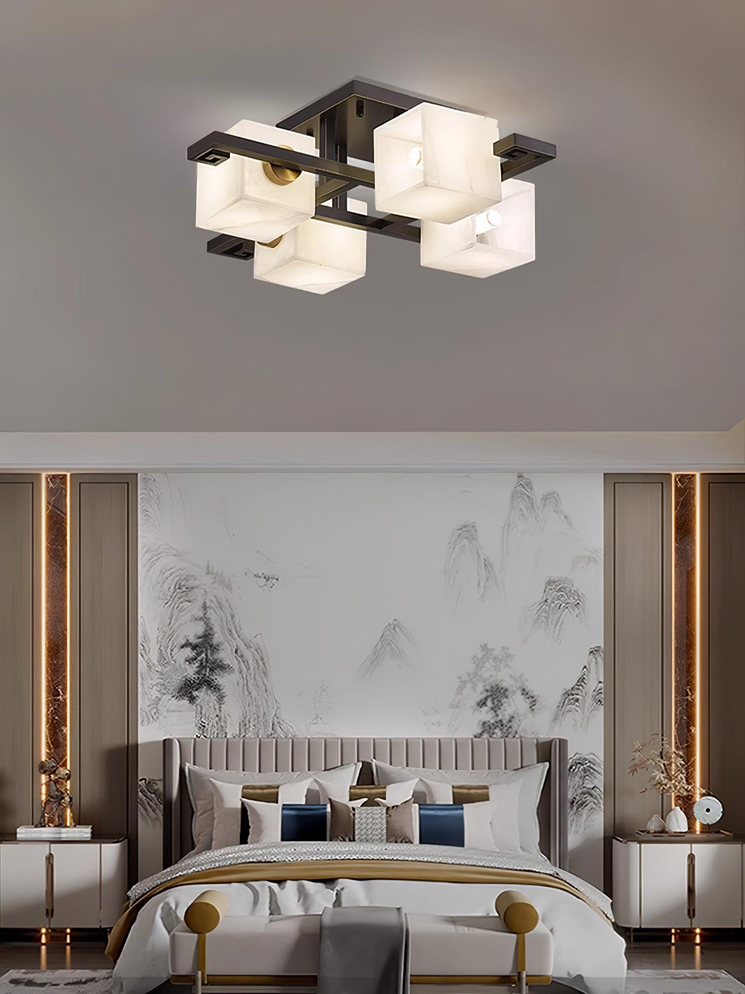 Kaelen Alabaster Ceiling Light - Aura Lighting