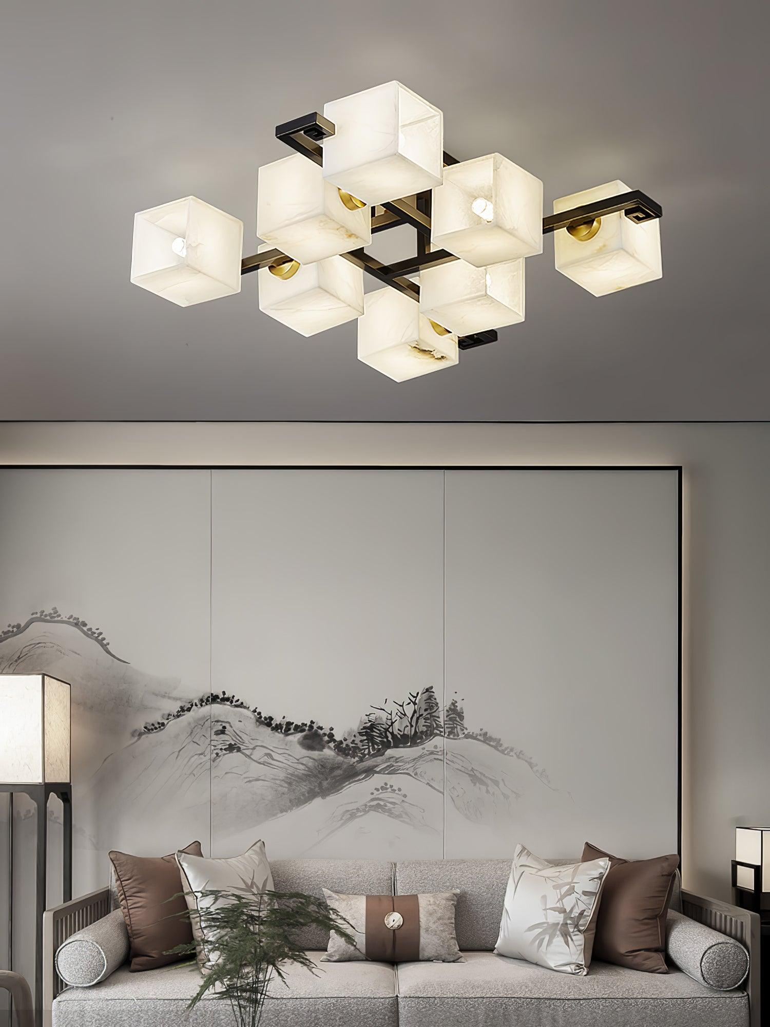 Kaelen Alabaster Ceiling Light - Aura Lighting