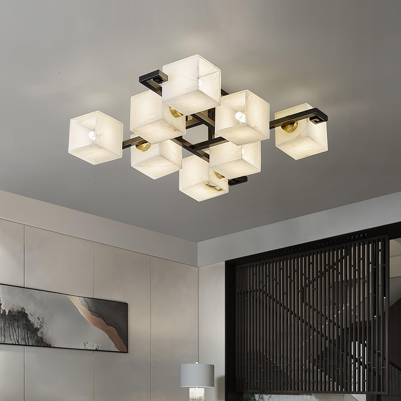 Kaelen Alabaster Ceiling Light - Aura Lighting