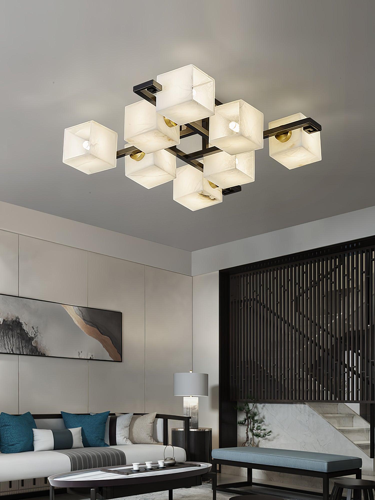 Kaelen Alabaster Ceiling Light - Aura Lighting
