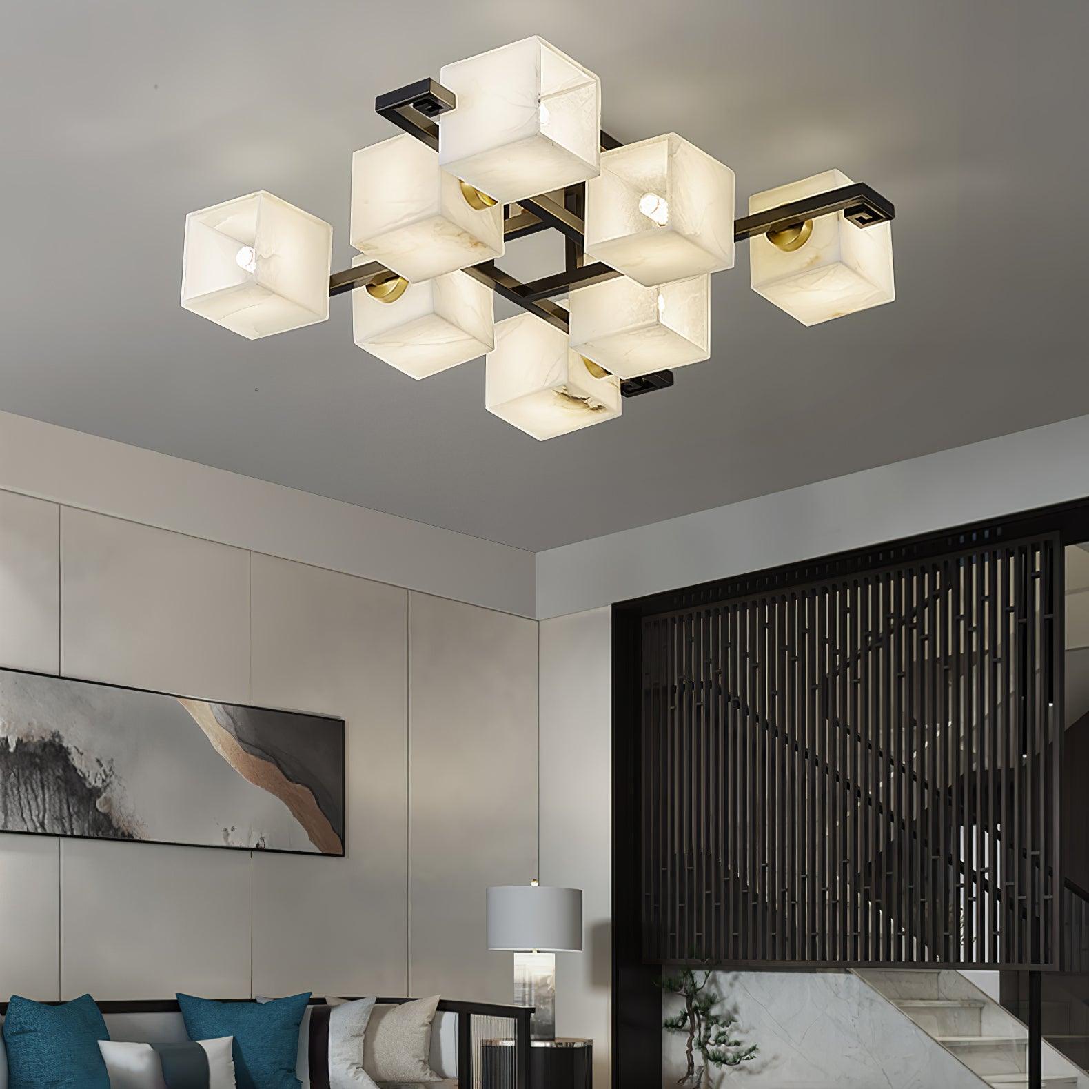 Kaelen Alabaster Ceiling Light - Aura Lighting