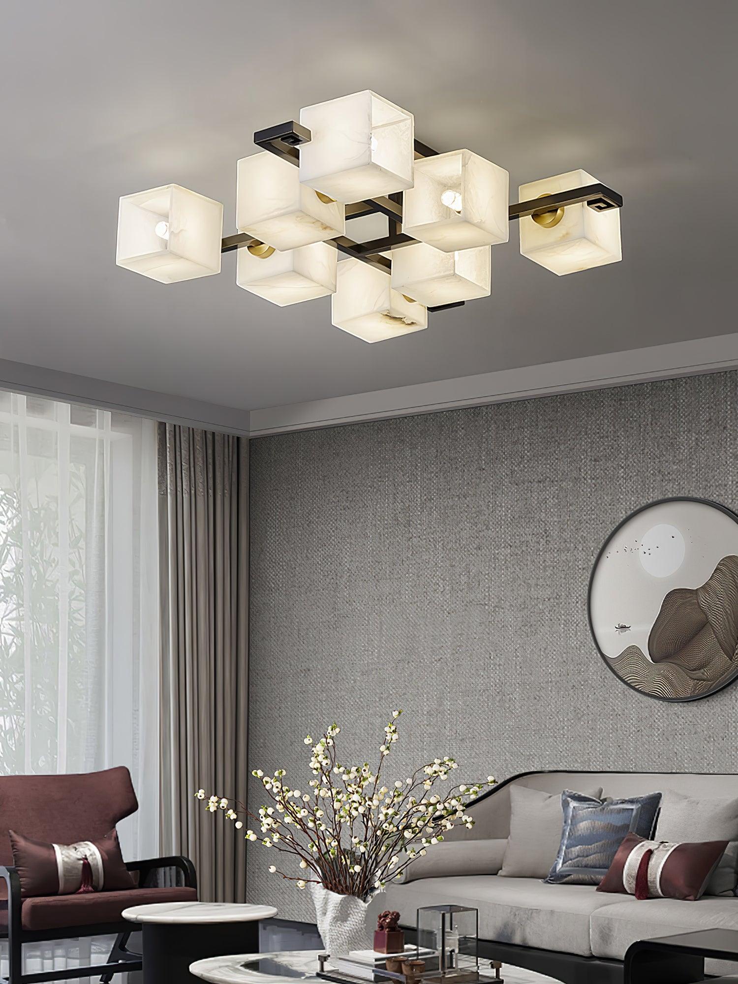 Kaelen Alabaster Ceiling Light - Aura Lighting