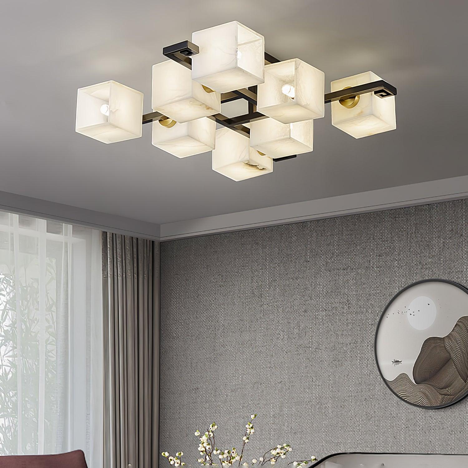 Kaelen Alabaster Ceiling Light - Aura Lighting