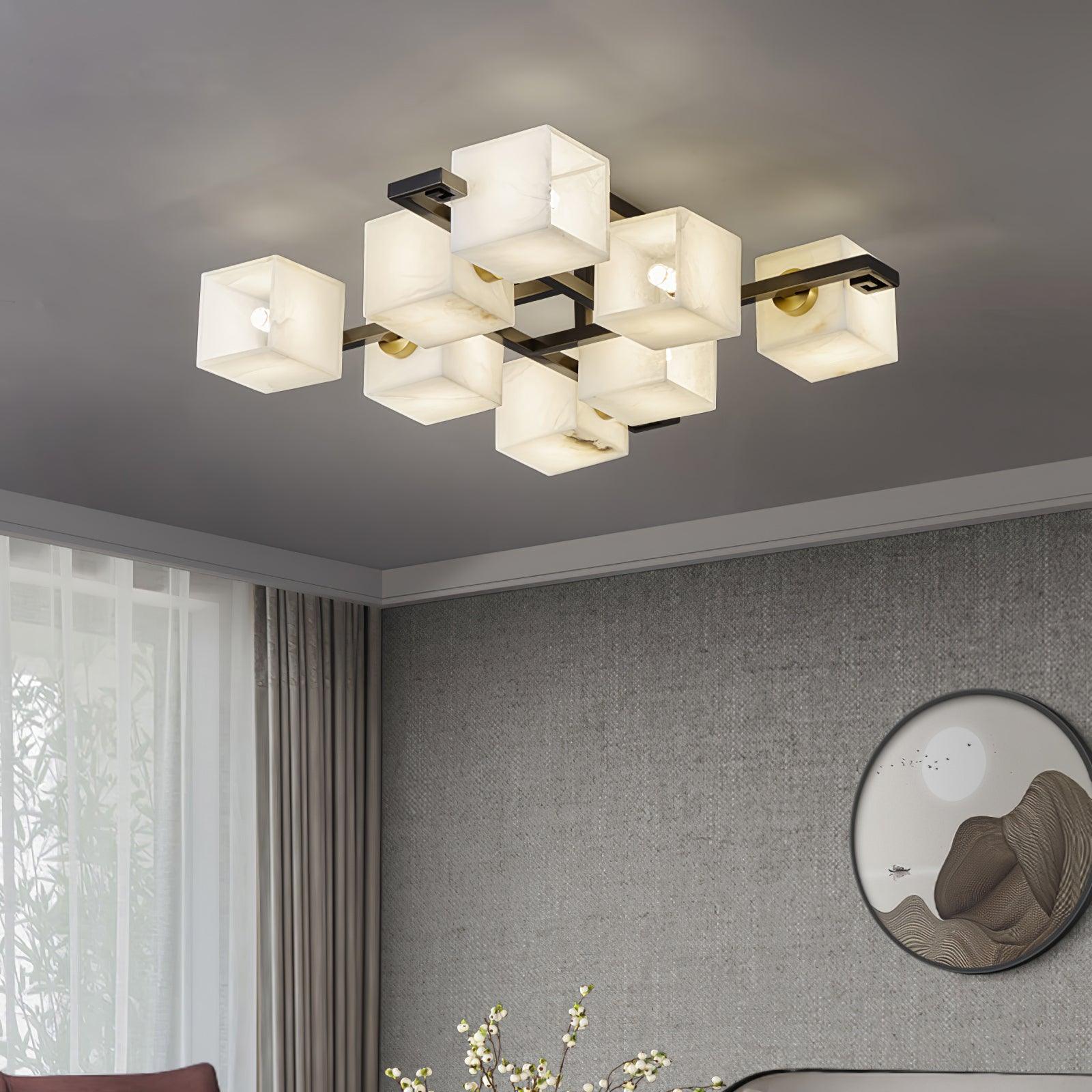 Kaelen Alabaster Ceiling Light - Aura Lighting