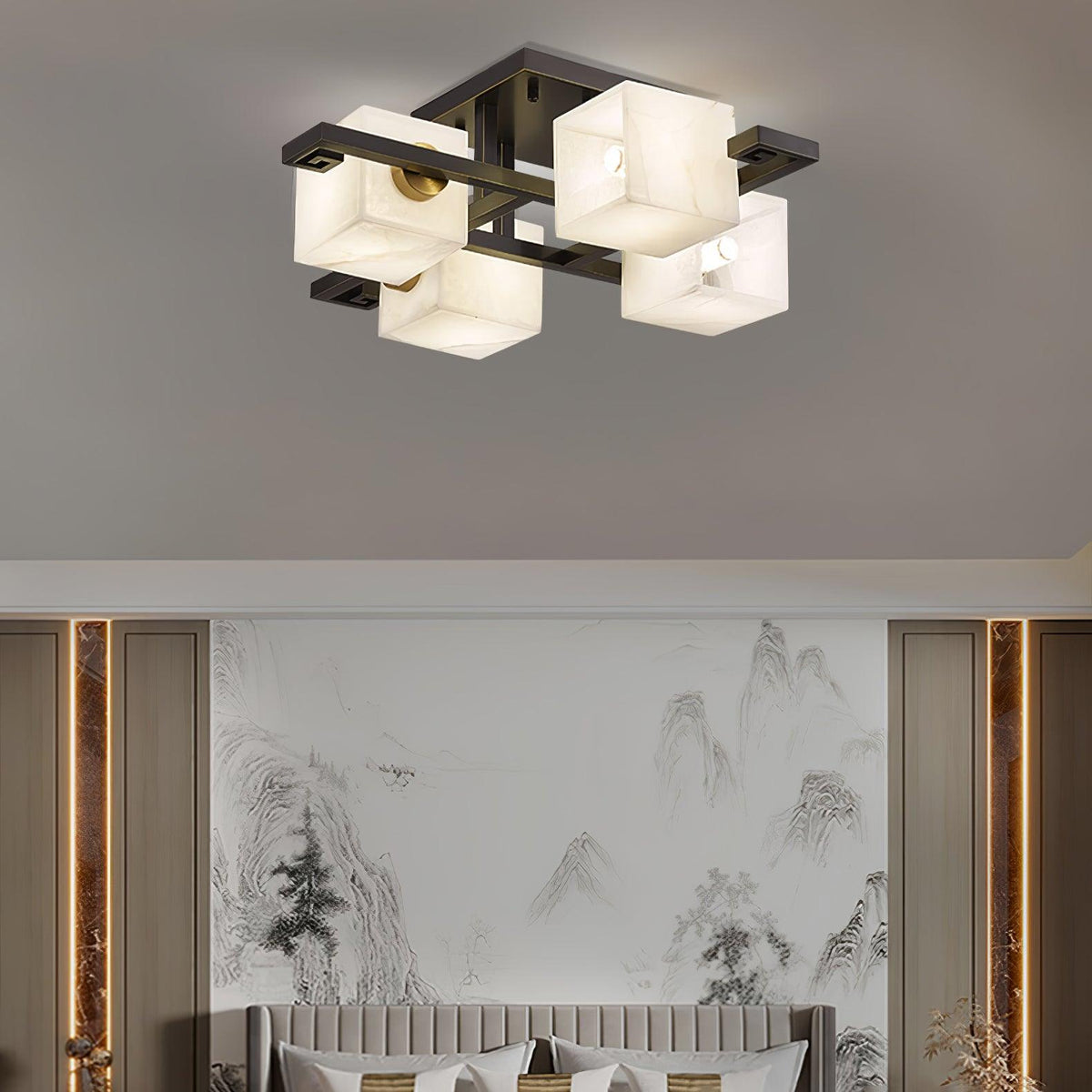 Kaelen Alabaster Ceiling Light - Aura Lighting