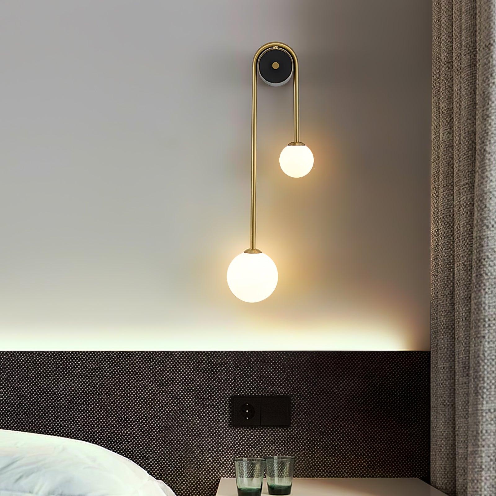 Brass Arc Wall Light - Aura Lighting