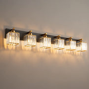 Kristy Vintage LED Metal/Cristal Aplique de Pared Para Espejo Dorado — imagen 12 | Aura Lighting