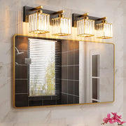 Kristy Vintage LED Metal/Cristal Aplique de Pared Para Espejo Dorado — imagen 2 | Aura Lighting