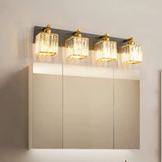 Kristy Vintage LED Metal/Cristal Aplique de Pared Para Espejo Dorado — imagen 7 | Aura Lighting