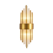 Kristy Lámpara de Pared de Cristal Dorado de Lujo para Dormitorio — imagen 1 | Aura Lighting