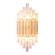 Kristy Lámpara de Pared de Cristal Dorado de Lujo para Dormitorio — imagen 10 | Aura Lighting