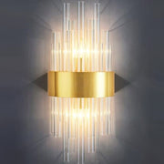 Kristy Lámpara de Pared de Cristal Dorado de Lujo para Dormitorio — imagen 11 | Aura Lighting