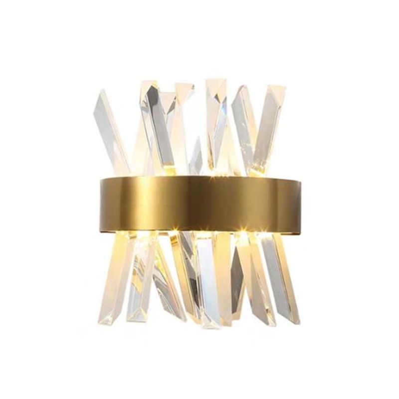 Kristy Lámpara de Pared de Cristal Dorado de Lujo para Dormitorio — imagen 12 | Aura Lighting