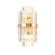 Kristy Lámpara de Pared de Cristal Dorado de Lujo para Dormitorio — imagen 3 | Aura Lighting