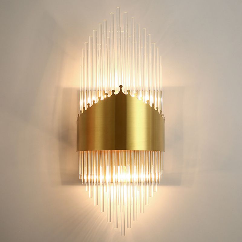 Kristy Lámpara de Pared de Cristal Dorado de Lujo para Dormitorio — imagen 9 | Aura Lighting