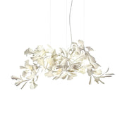 Olivia Ceramic Gingko Leaf Chandelier Organic Curves - Aura Lighting