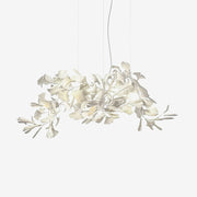 Olivia Ceramic Gingko Leaf Chandelier Organic Curves - Aura Lighting
