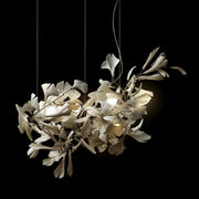 Olivia Ceramic Gingko Leaf Chandelier Organic Curves - Aura Lighting
