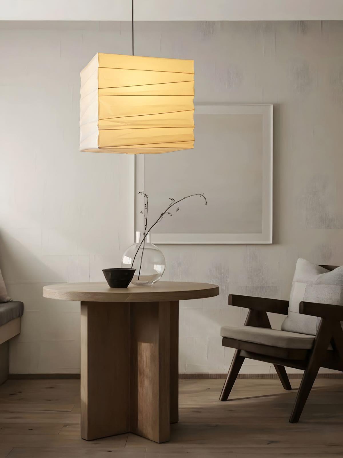 Ayla Paper Cube Pendant Lamp - Aura Lighting
