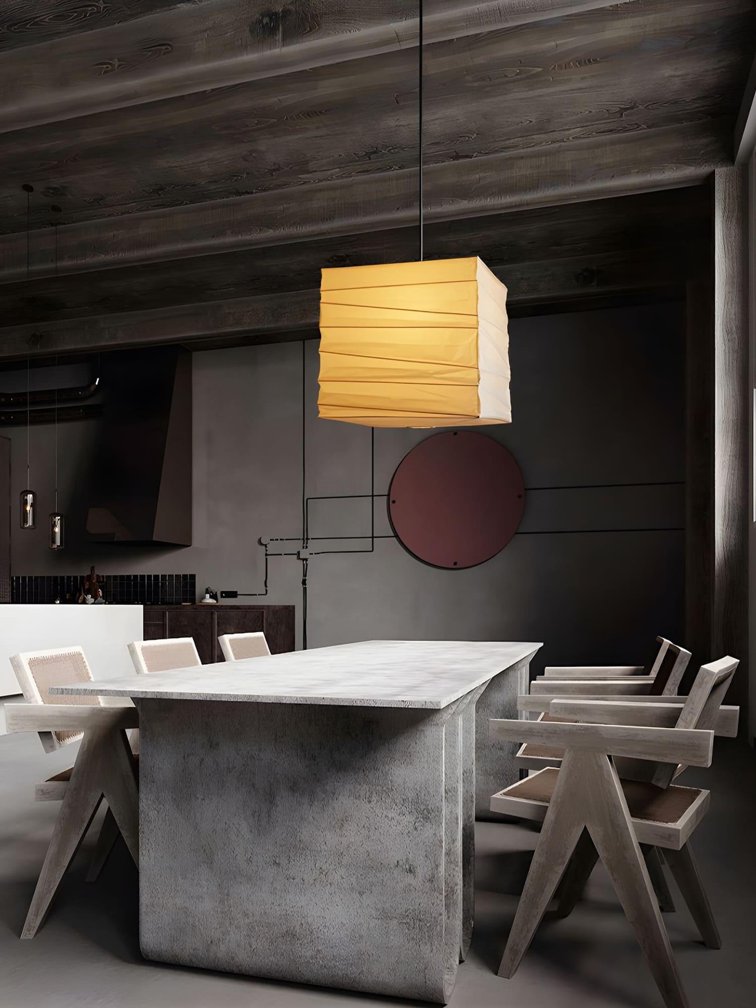 Ayla Paper Cube Pendant Lamp - Aura Lighting