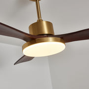 Dimensiones de la Lámpara Ventilador de Techo Moderna Xen de Madera (Diámetro 132cm)