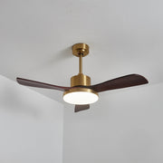 Lámpara Ventilador de Techo Moderna Xen de Madera, detalle del cableado