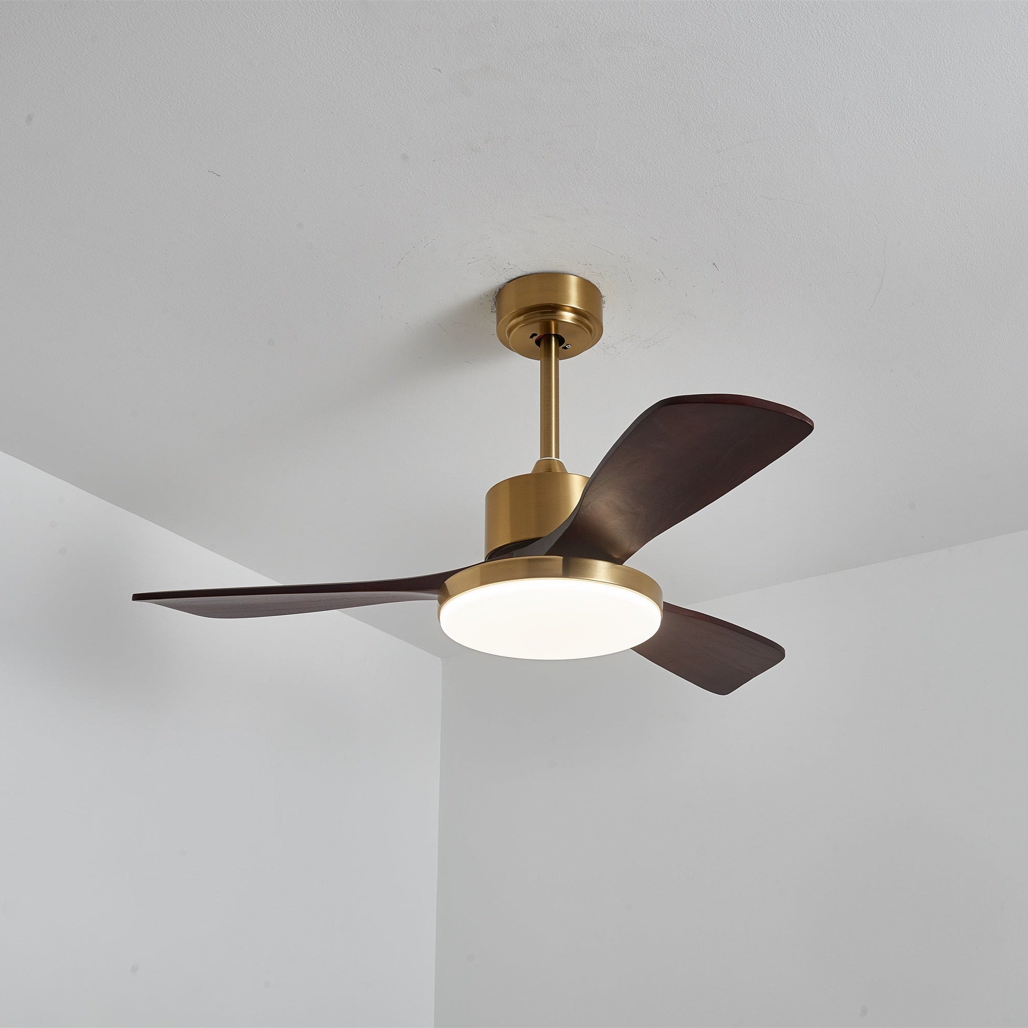 Lámpara Ventilador de Techo Moderna Xen iluminando una habitación