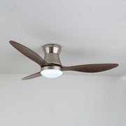 Vista lateral de la Lámpara Ventilador de Techo Moderna Zerath con mando a distancia