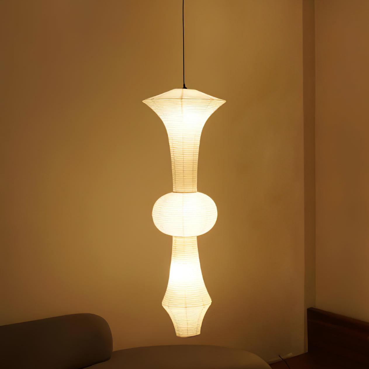 Washi Paper E Pendant Light - Aura Lighting