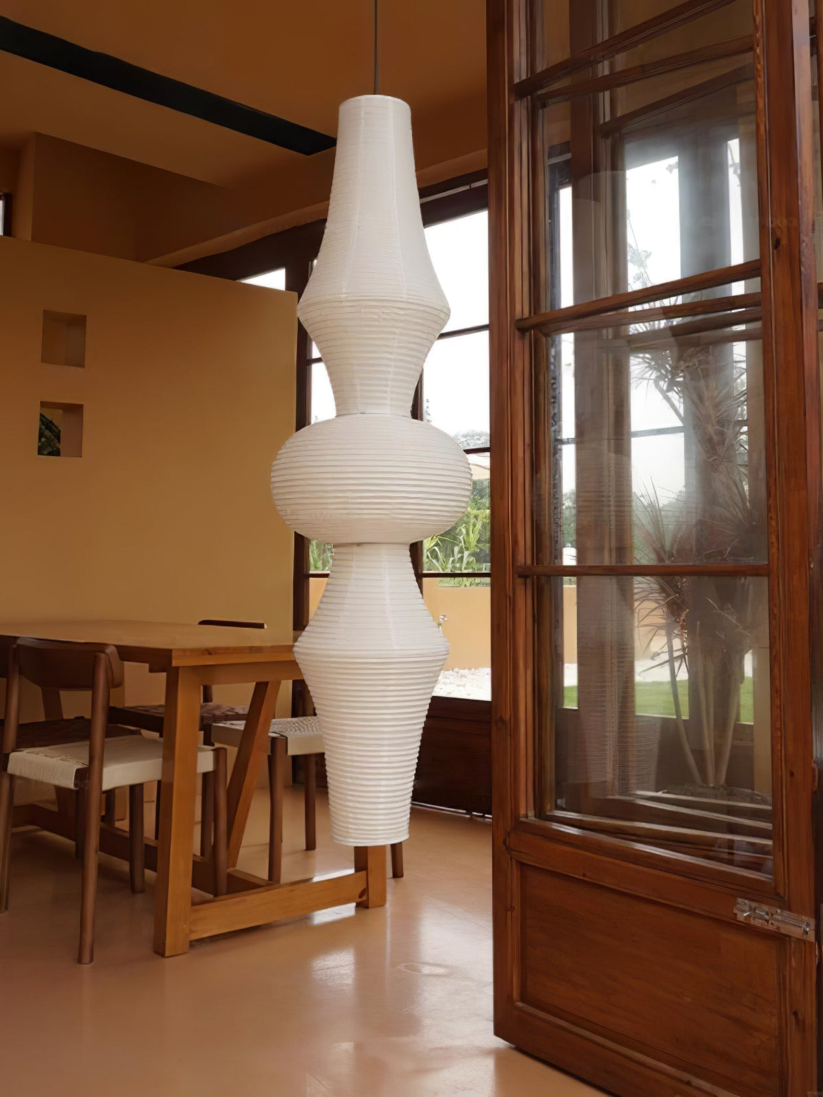Washi Paper E Pendant Light - Aura Lighting