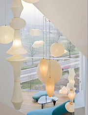 Washi Paper E Pendant Light - Aura Lighting