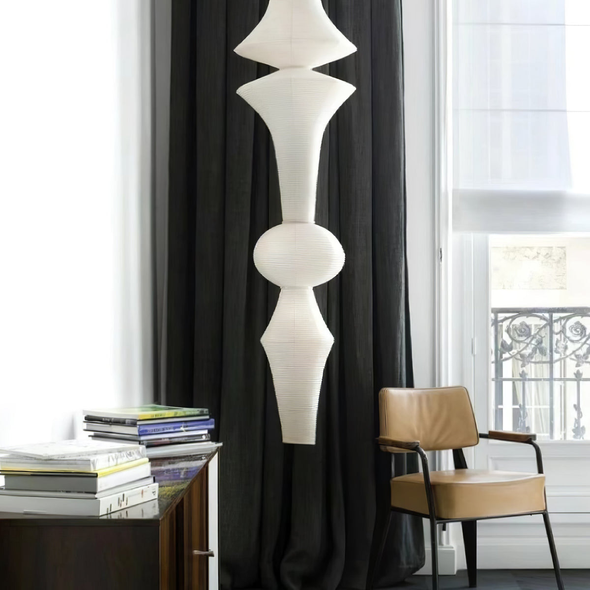 Washi Paper E Pendant Light - Aura Lighting