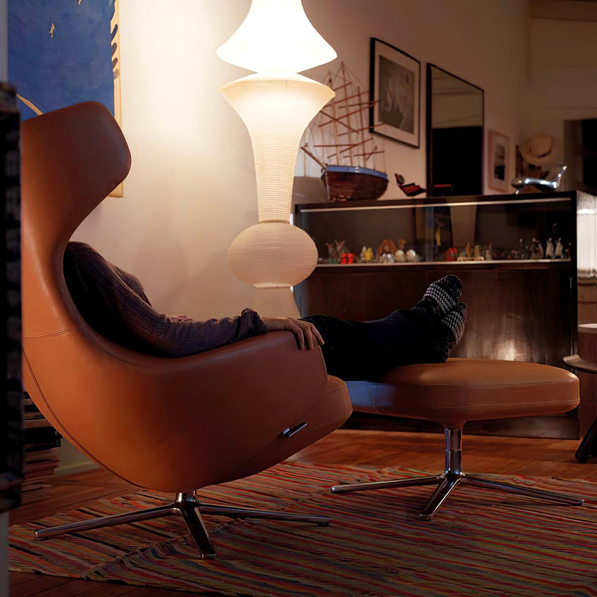 Washi Paper E Pendant Light - Aura Lighting