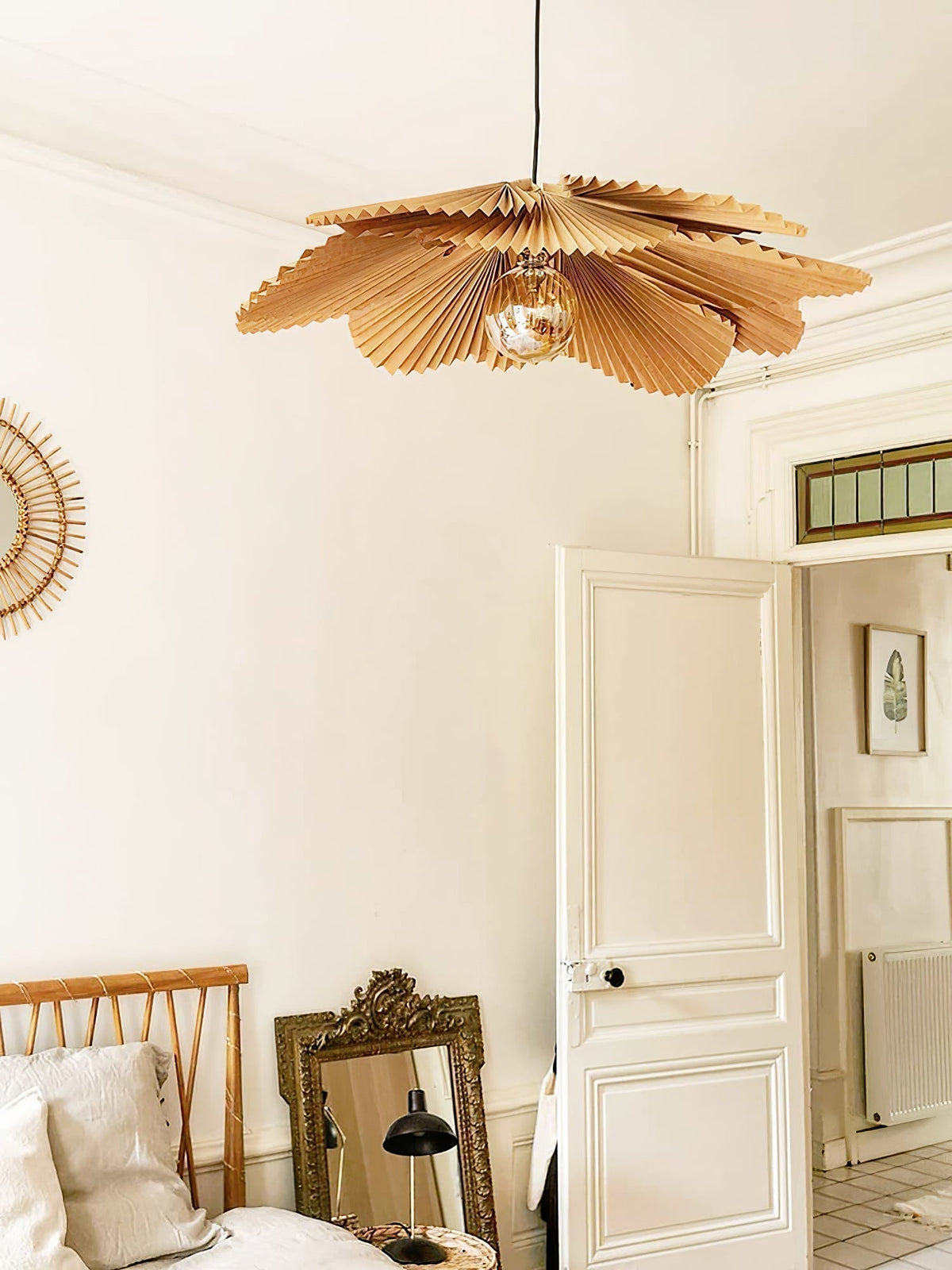 Folded Leaf Lotus Pendant Lamp - Aura Lighting