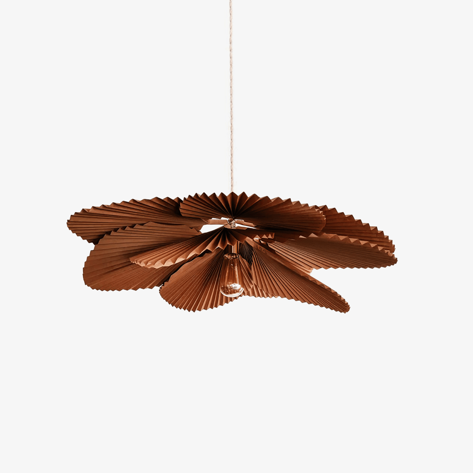 Folded Leaf Lotus Pendant Lamp - Aura Lighting