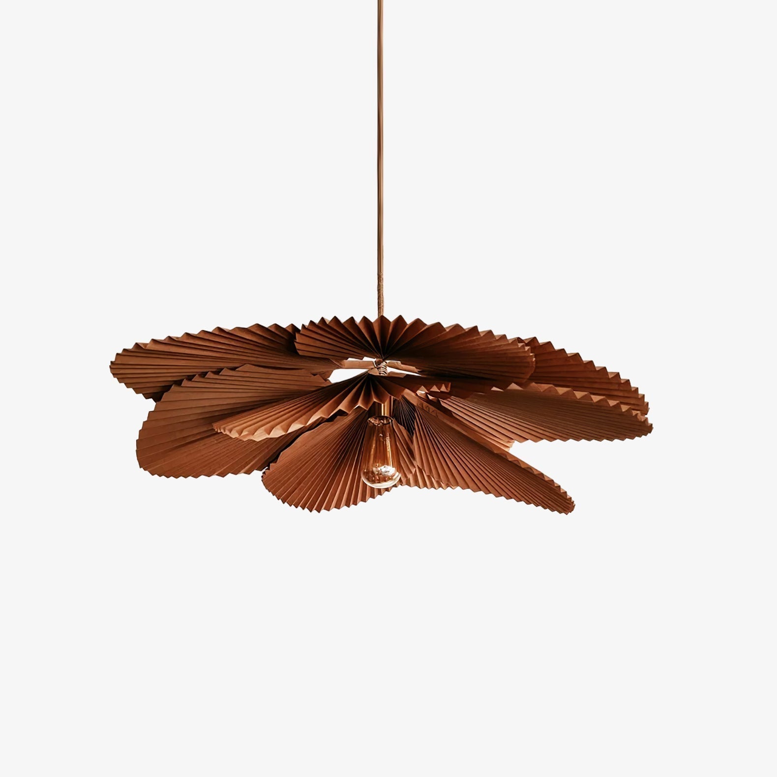 Folded Leaf Lotus Pendant Lamp - Aura Lighting