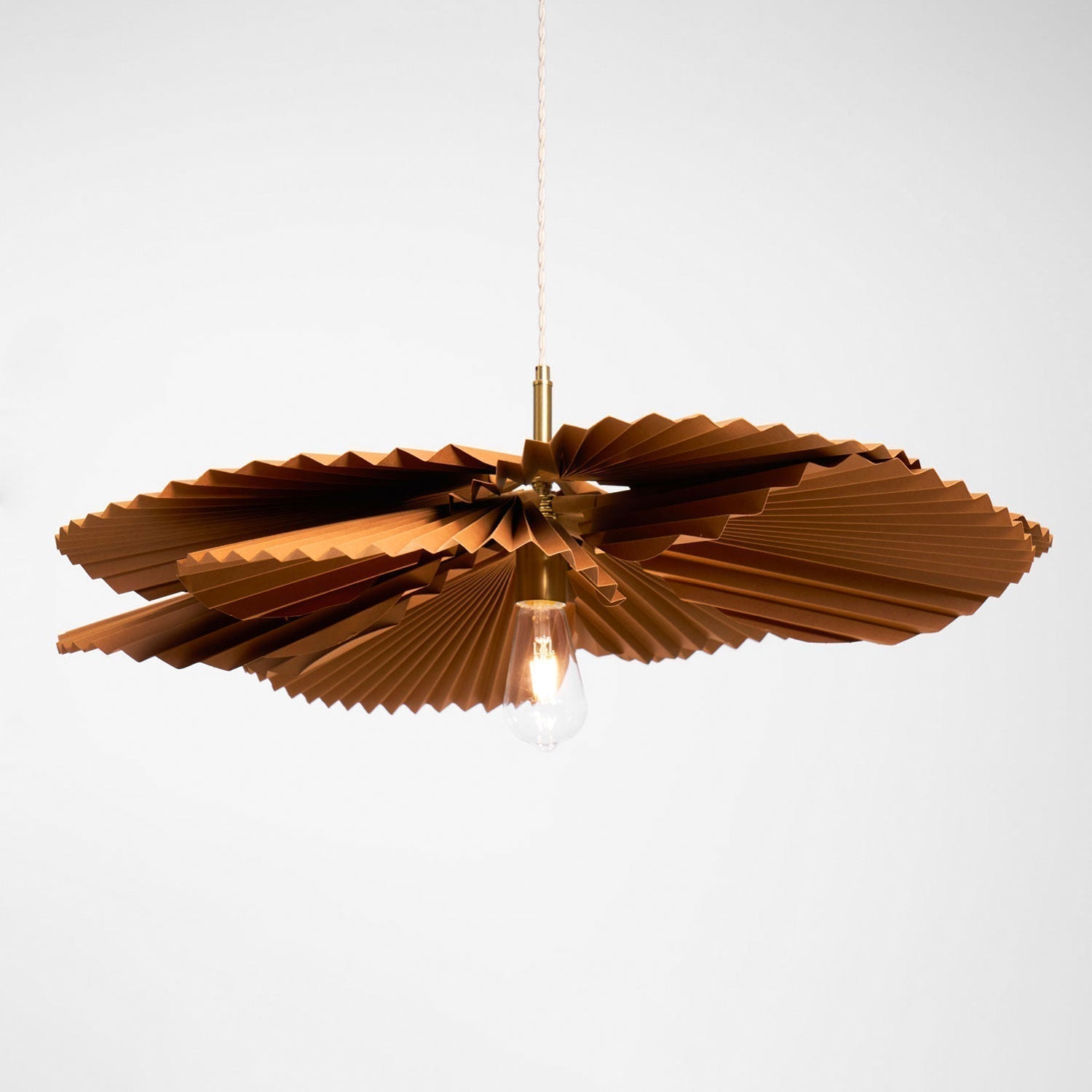 Folded Leaf Lotus Pendant Lamp - Aura Lighting