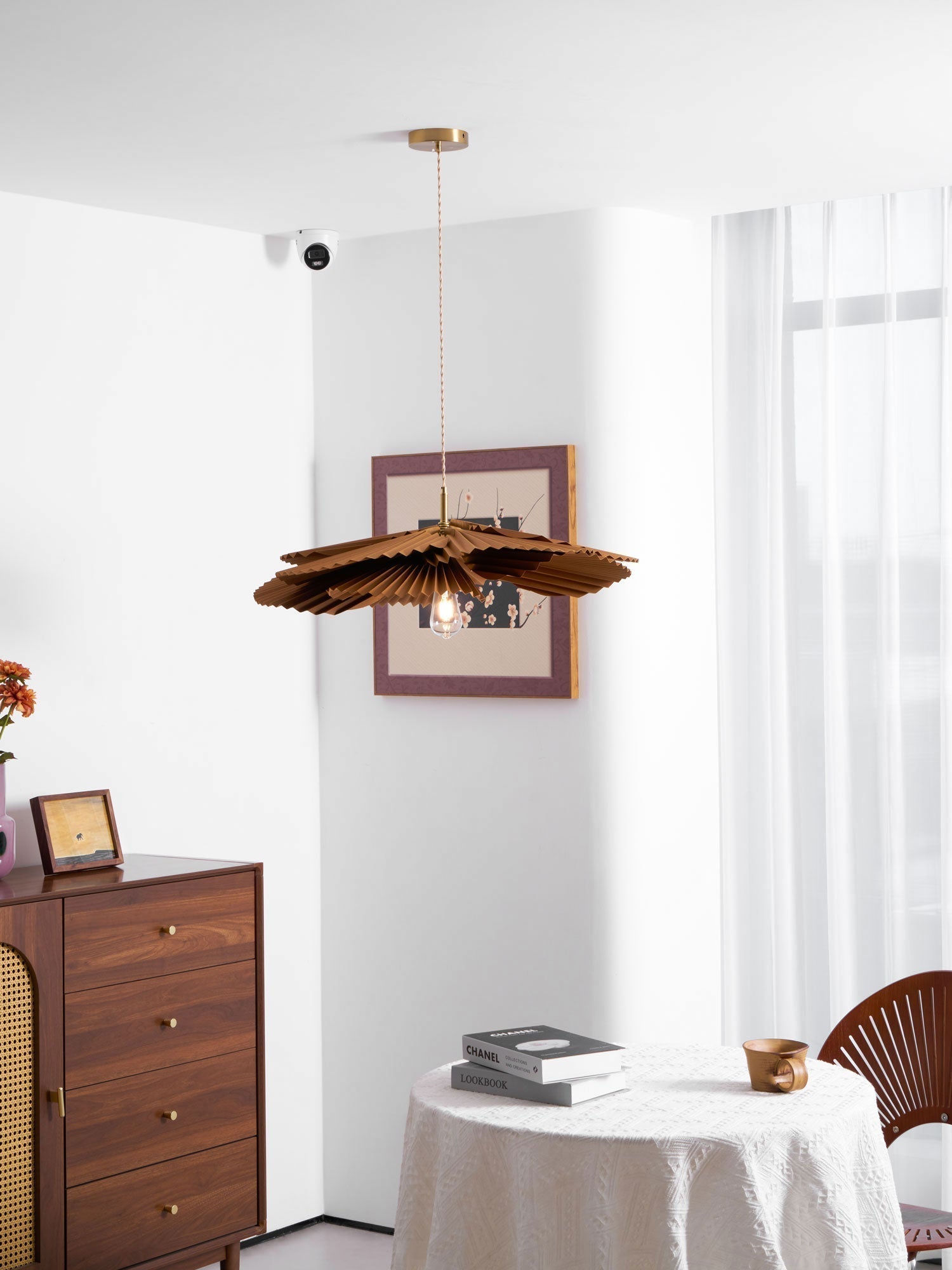 Folded Leaf Lotus Pendant Lamp - Aura Lighting