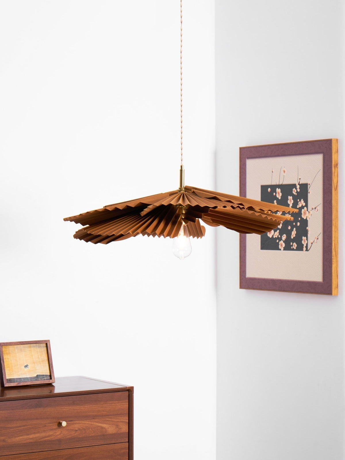 Folded Leaf Lotus Pendant Lamp - Aura Lighting