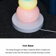 Macaron Moderna Geométrica Metal/Vidrio Lámpara de Mesa/Pie — imagen 5 | Aura Lighting