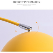 Mira Moderno Geométrico Metal LED Lámpara de Pie Amarillo/Negro/Azul — imagen 18 | Aura Lighting