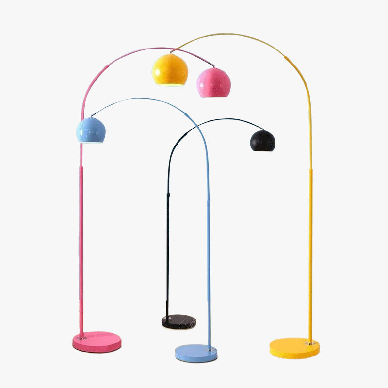 Mira Moderno Geométrico Metal LED Lámpara de Pie Amarillo/Negro/Azul — imagen 1 | Aura Lighting