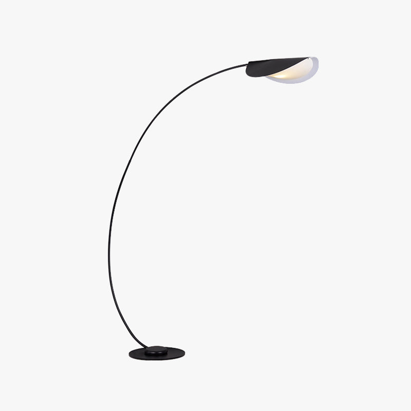Mira Moderna Geométrica Metal LED Lámpara de Pie Negra — imagen 1 | Aura Lighting