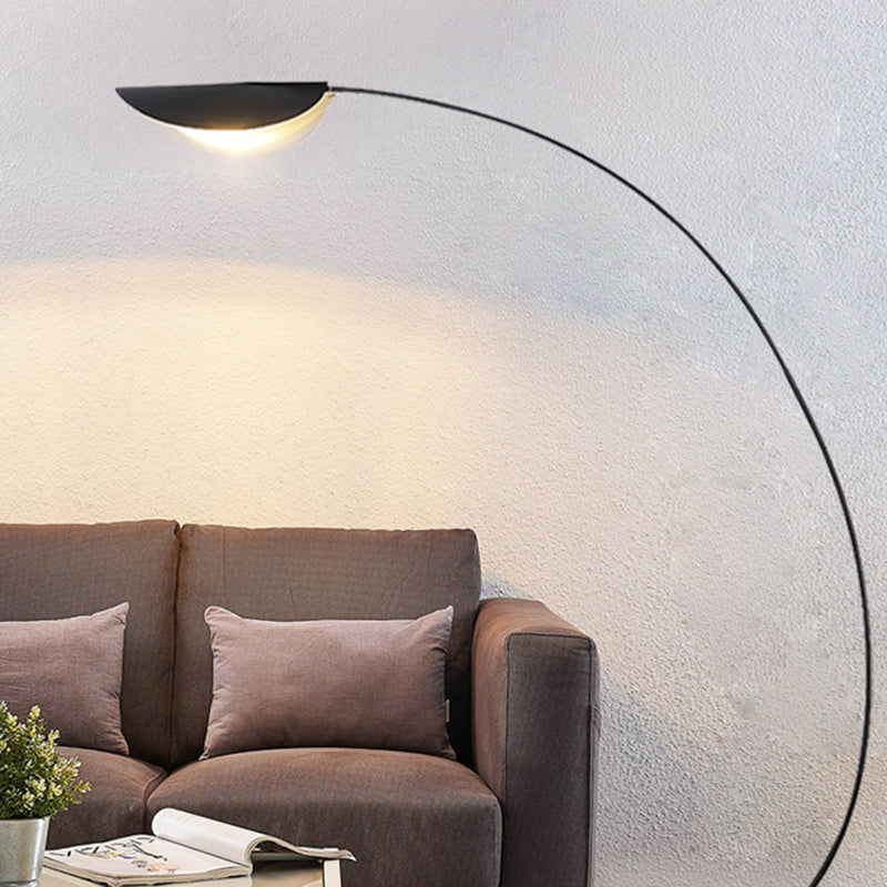Mira Moderna Geométrica Metal LED Lámpara de Pie Negra — imagen 9 | Aura Lighting