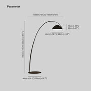 Mira Moderna Minimalista Metal Lámpara de Pie Negra — imagen 4 | Aura Lighting