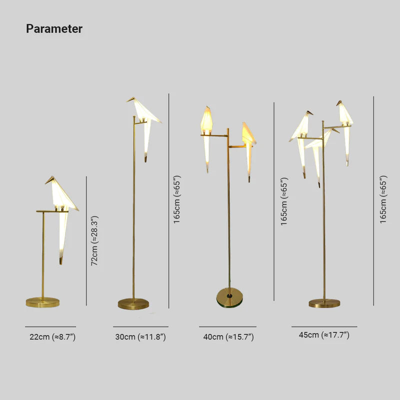 Mira Moderna Geométrico Metal/Acrílico LED Lámpara de Pie Blanca — imagen 4 | Aura Lighting