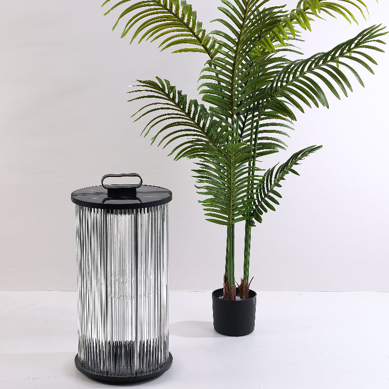 Mira Moderno Geométrico Metal/Vidrio Lámpara de Pie Exterior Negro — imagen 12 | Aura Lighting