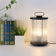 Mira Moderno Geométrico Metal/Vidrio Lámpara de Pie Exterior Negro — imagen 2 | Aura Lighting